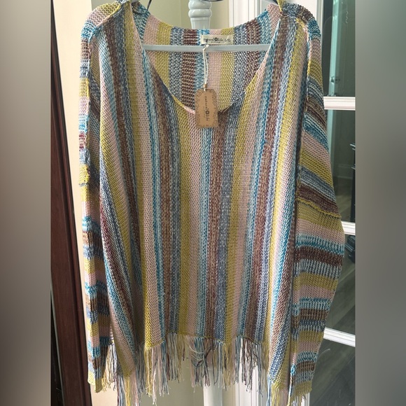 NWT NATURAL LIFE XL Vibrant Striped Sweater Beachy NEW Santa Fe all-season - Picture 2 of 10